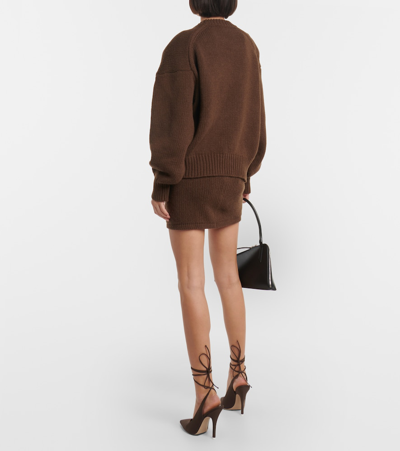Shop Magda Butrym Cashmere Sweater In Brown