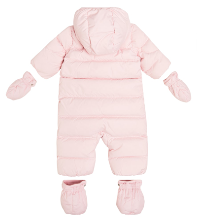 Shop Polo Ralph Lauren Baby Down Snowsuit In Pink
