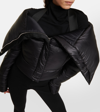 Shop Alaïa Cropped Puffer Jacket In Black