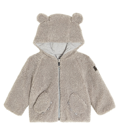 Shop Il Gufo Baby Puffer Jacket In Grey