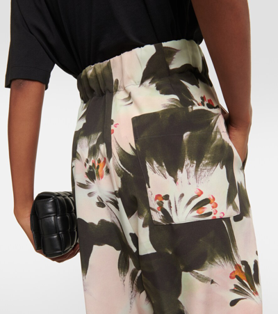 Shop Dries Van Noten Pila Floral High-rise Wide-leg Pants In Multicoloured