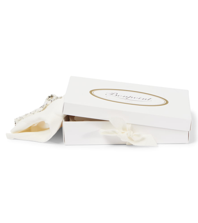 Bonpoint Baby Denice Top, Pants, And Stuffed Animal Set In White