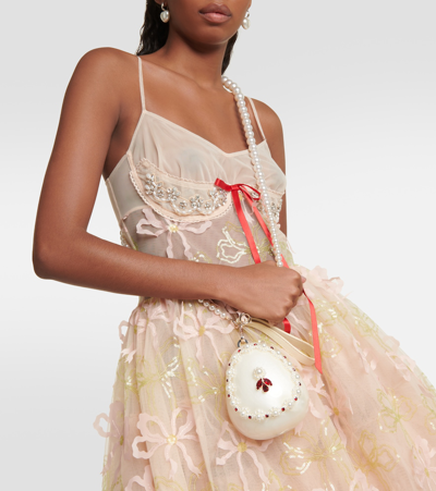 Simone Rocha Egg Mini Crossbody Bag In Red