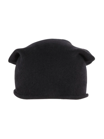 Shop About Cashmere Beanie Accessories In Black