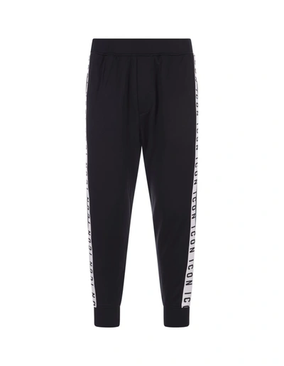 Shop Dsquared2 Icon Relaxed Dan Pants In In Black