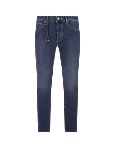 Shop Incotex Blue Division Incotex Division Dark Denim Slim Fit Jeans In Blue