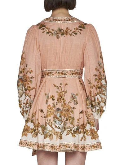 Shop Zimmermann Dresses In Pink Daisy Floral