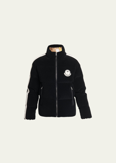 Shop Moncler Genius Moncler X Palm Angels Men's Ramsau Corduroy Down Jacket In Black