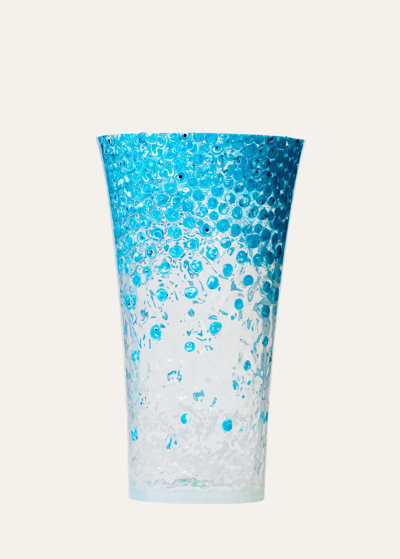 Shop Alessandro Ciffo Murano Vase, 15" In Blue