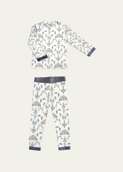 Shop Atelier Choux Kid's Custom Two-piece Pajama Set In Multi