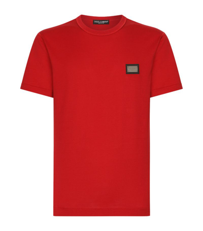 Shop Dolce & Gabbana Logo Tag T-shirt In Multi