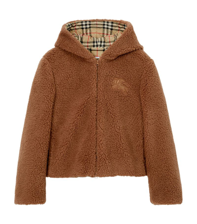 Shop Burberry Wool-blend Jacket In Brown
