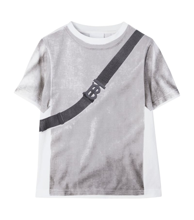 Shop Burberry Kids Bag Print T-shirt (3-14 Years) In White