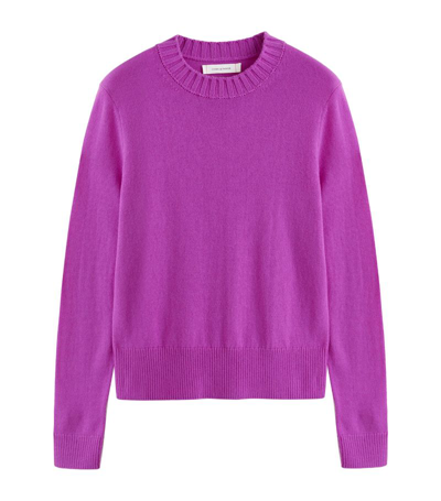 Shop Chinti & Parker Fine-knit Sweater In Purple
