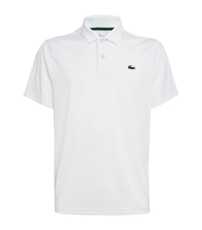 Shop Lacoste Logo Polo Shirt In White