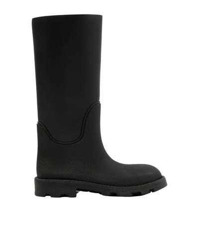 Shop Burberry Rubber Marsh Boots In Black
