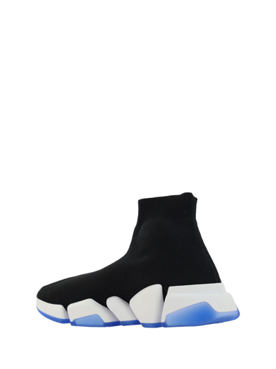 Shop Balenciaga Speed Sneakers In Black/whit/cl Az Blu