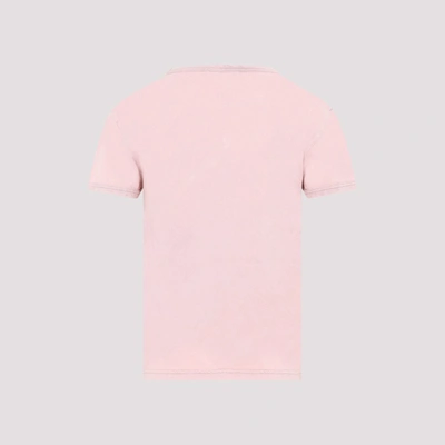 Shop Acne Studios Cotton T-shirt Tshirt In Pink &amp; Purple
