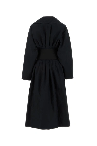 Shop Alaïa Alaia Coats In Noir