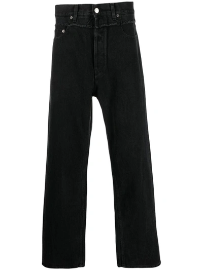 Shop Ambush High Waisted Denim Jeans In Black