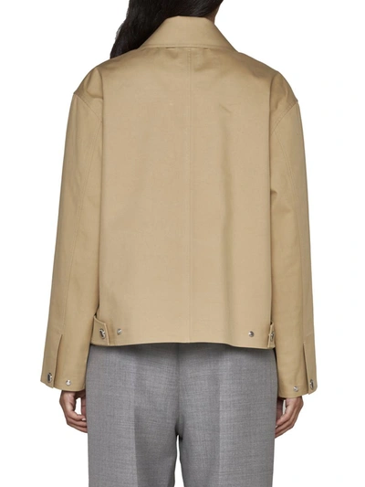 Shop Burberry Coats In Honey/ab Ip Check