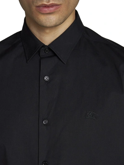 Shop Burberry Shirts In Black