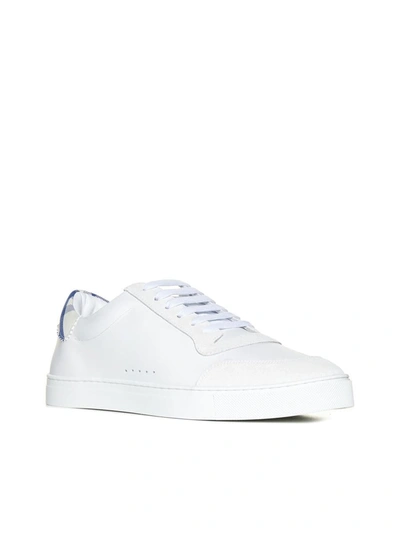 Shop Burberry Sneakers In Op White