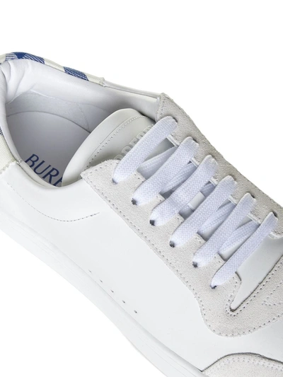Shop Burberry Sneakers In Op White