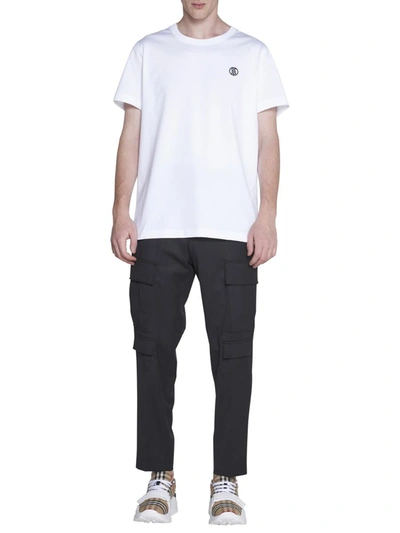 Shop Burberry T-shirts And Polos In White