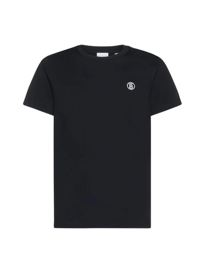 Shop Burberry T-shirts And Polos In Black