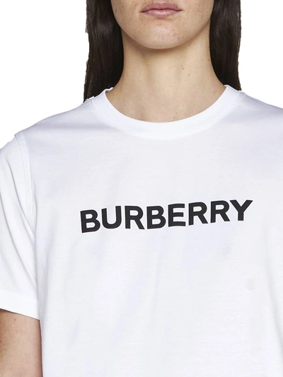 Shop Burberry T-shirts And Polos In White