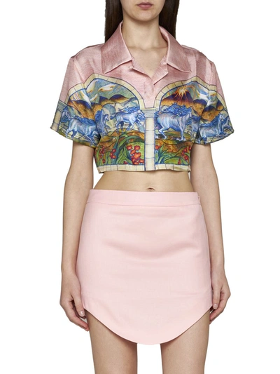 Shop Casablanca Skirts In Pink