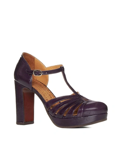 Shop Chie Mihara With Heel In Grape