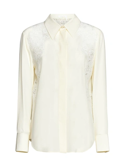 Shop Chloé Chloè Shirts In Coconut Milk