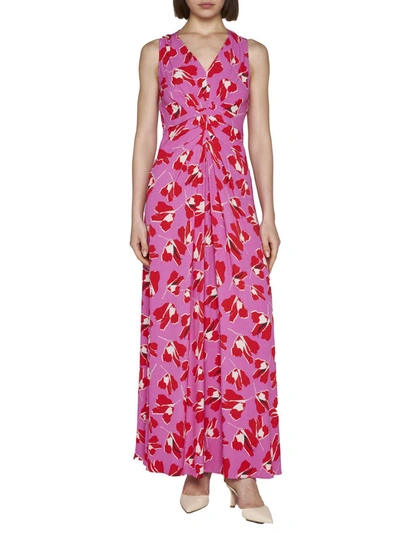 Shop Diane Von Furstenberg Dresses In Paper Tulip Lg Pink