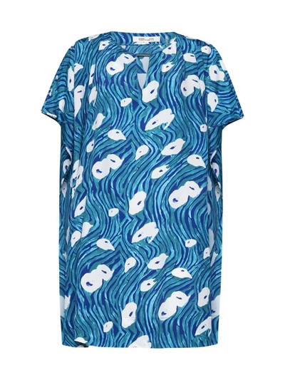 Shop Diane Von Furstenberg Dresses In Ocean Tide Quetzal Green
