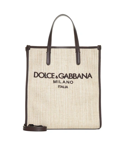 Shop Dolce & Gabbana Bags In Sabbia 2