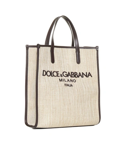 Shop Dolce & Gabbana Bags In Sabbia 2