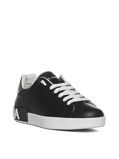 Shop Dolce & Gabbana Sneakers In Nero Argento