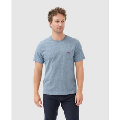 Shop Rodd & Gunn - The Gunn T-shirt In Denim Blue 004120-24