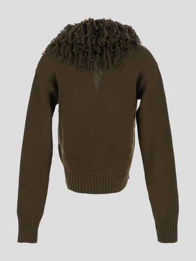 Shop Blumarine Sweaters In Darkolive