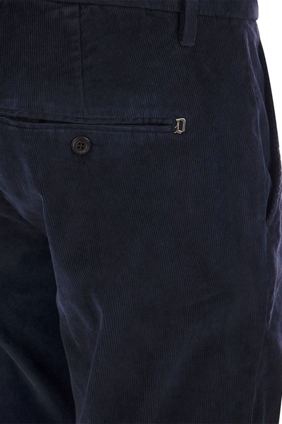 Shop Dondup Gaubert - Slim Milleraies Trousers In Night Blue