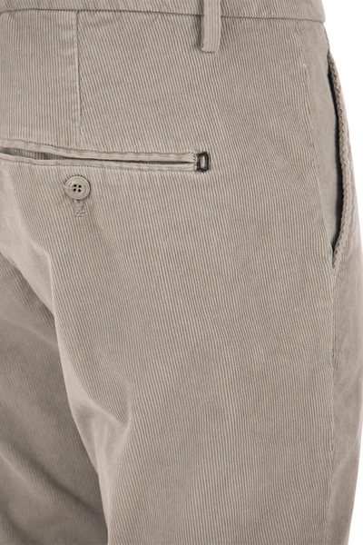 Shop Dondup Gaubert - Slim Milleraies Trousers In Light Grey