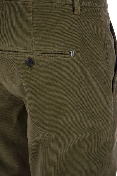 Shop Dondup Gaubert - Slim Milleraies Trousers In Military Green