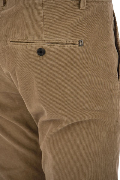 Shop Dondup Gaubert - Slim Milleraies Trousers In Camel
