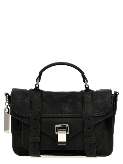 Shop Proenza Schouler Ps1 Tiny Top Handle Bag In Black
