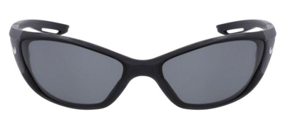 Shop Nike Zone Rectangular Frame Sunglasses In Black