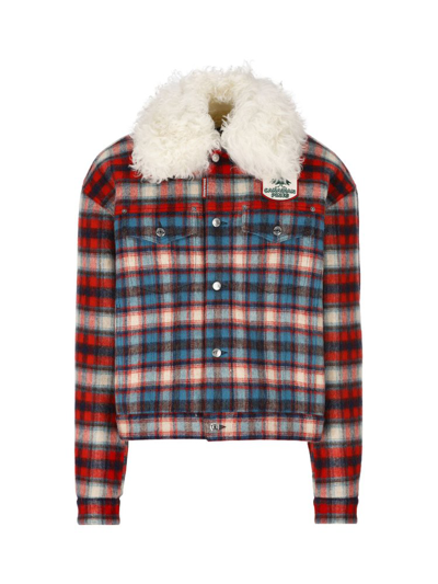 Shop Dsquared2 Checked Blouson Jacket In Multi