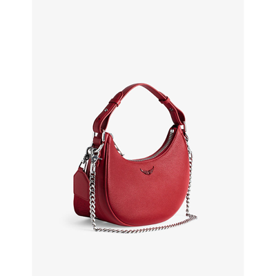 Shop Zadig & Voltaire Zadig&voltaire Womens Power Moonrock Grained-leather Shoulder Bag
