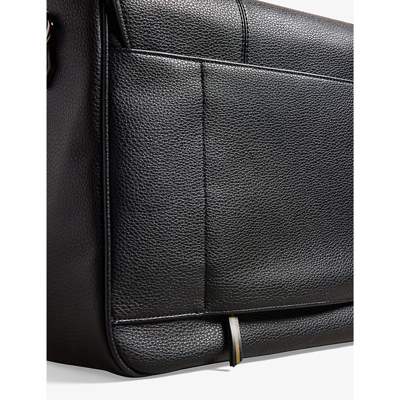 Shop Ted Baker Black Kristan Faux-leather Messenger Bag